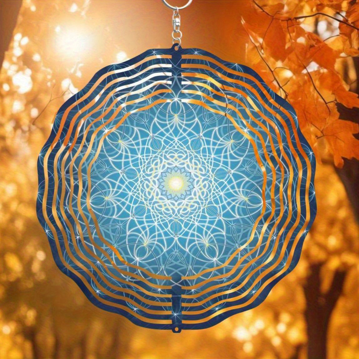 Boho Wind Chimes - CIFBUY Metal Wind Chime Mandala Wind