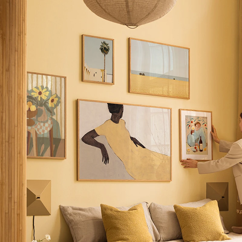 Home Decor Pt - African Woman Beach Poster Canvas Prints