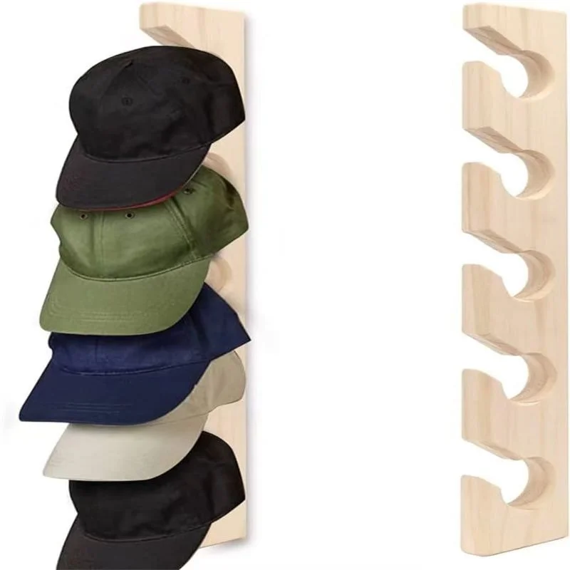 Home Decor Ikea - Wall Mounted Wooden Baseball Cap Organizer