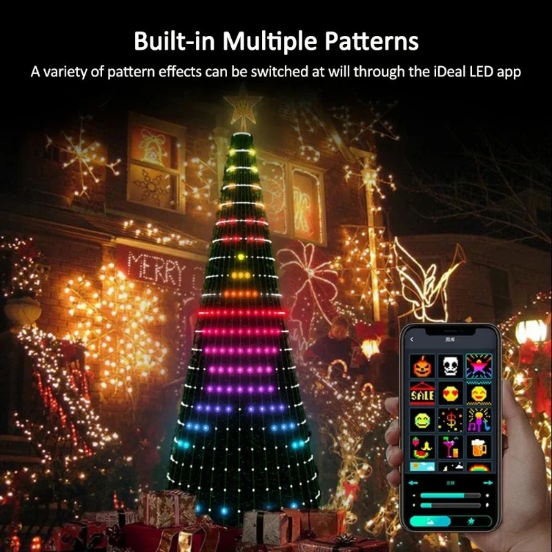 Home Decor Light - Christmas Star Tree Lights RGB LED,