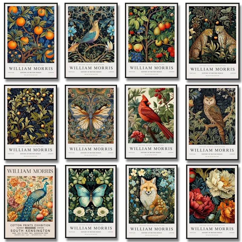 Home Decor Ikea - William Morris Museum Exhibition Poster Fox