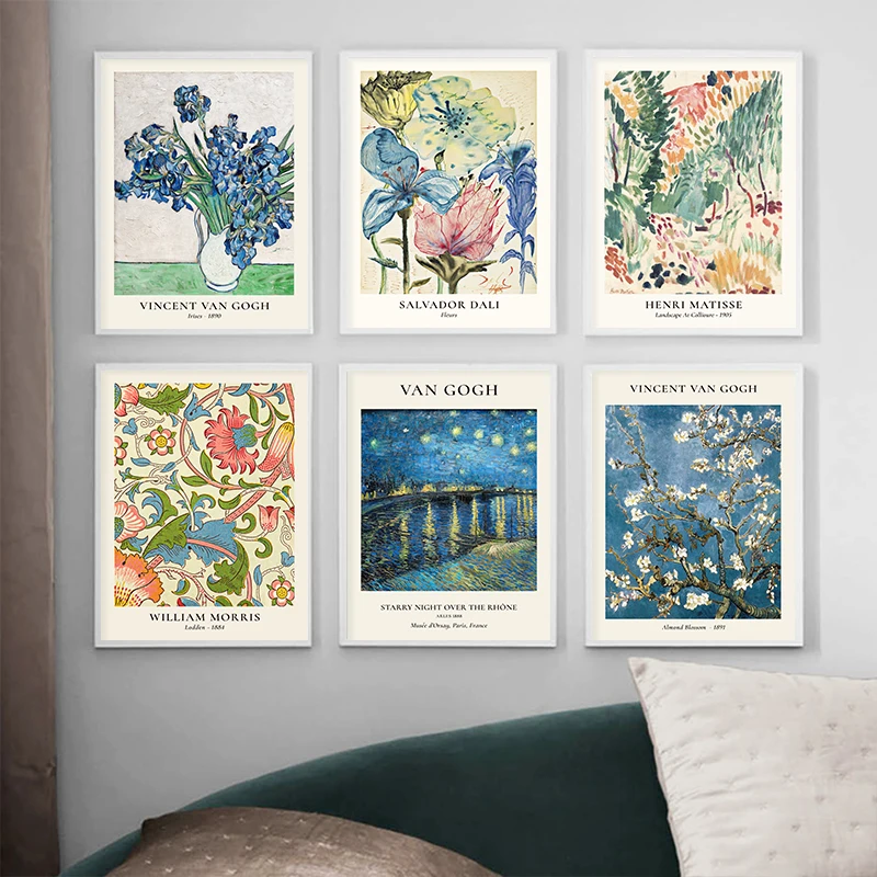 Home Decor Ikea - Van Gogh Star Vase Series Wall