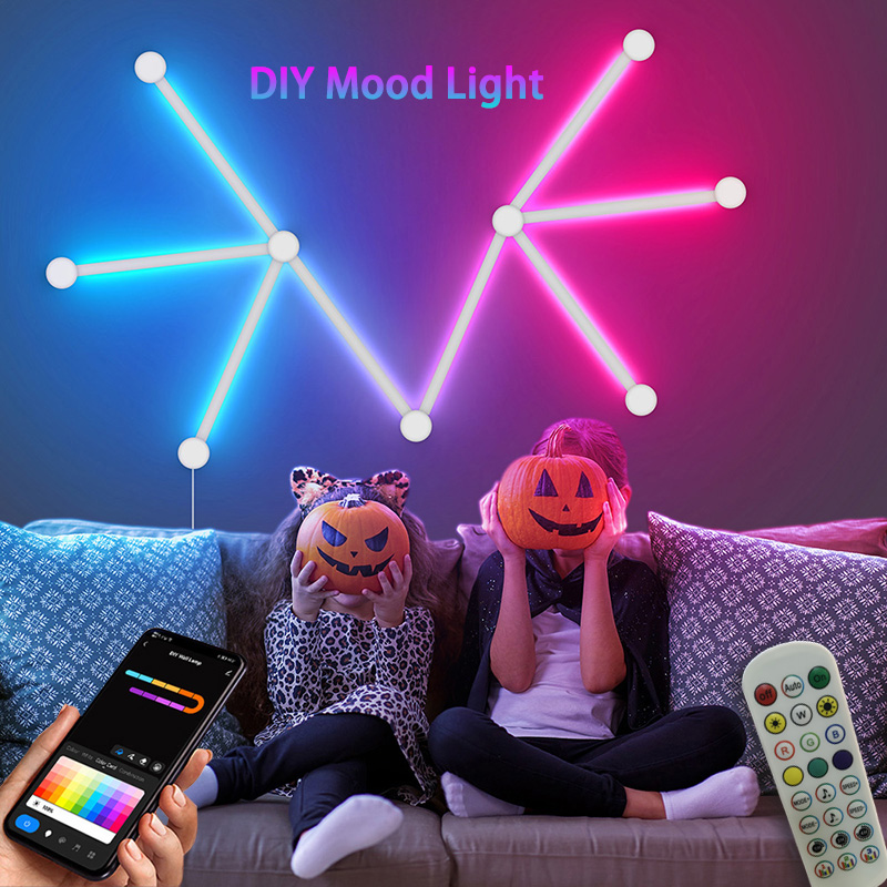 Home Decor Rustic - Smart RGB Wall Lamp, Bluetooth APP