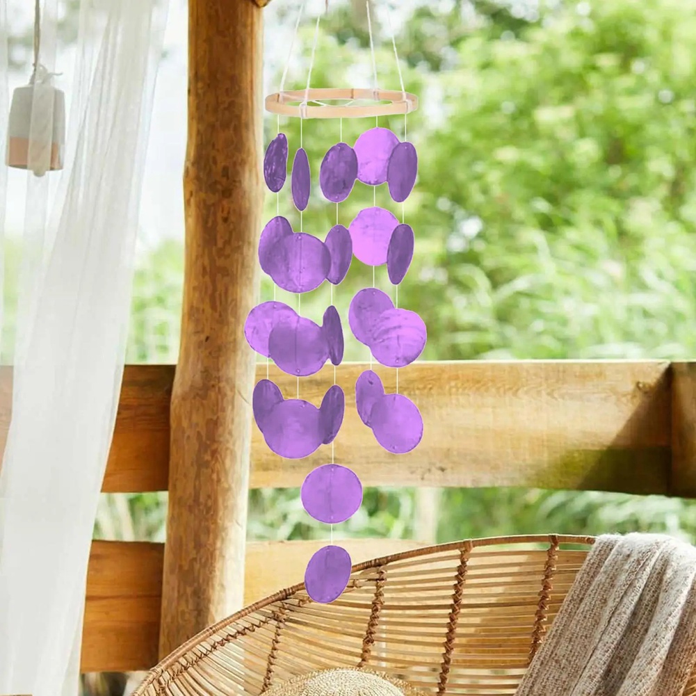 Boho Wind Chimes - ABMI-Shell Wind Chimes For Outside Garden