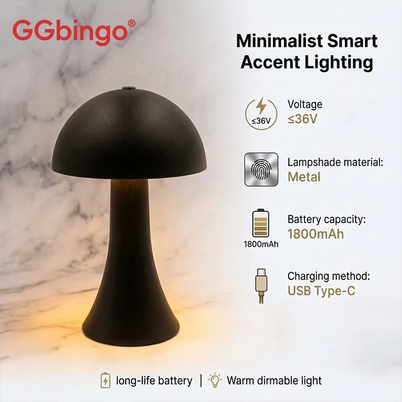 Home Decor Ikea - GGbingo Mushroom Table Lamp Ambient USB