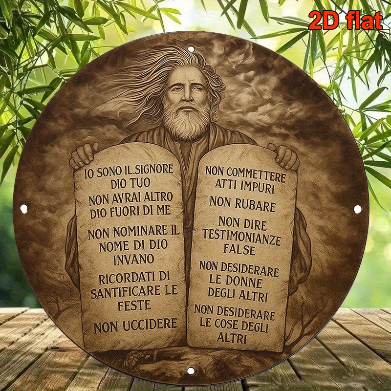 Home Decor Rustic - CIFBUY Rustic Italian Moses 10 Commandments