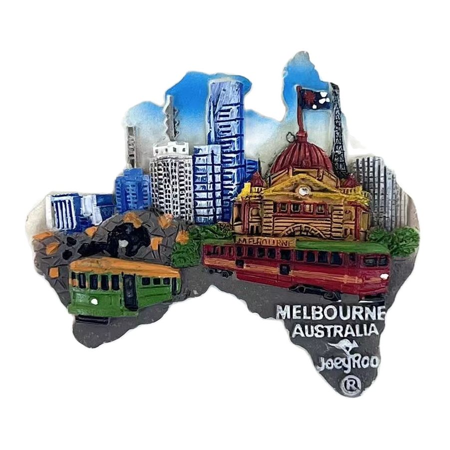 Home Decor Melbourne - Australia Fridge Magnet Souvenir Melbourne Travel
