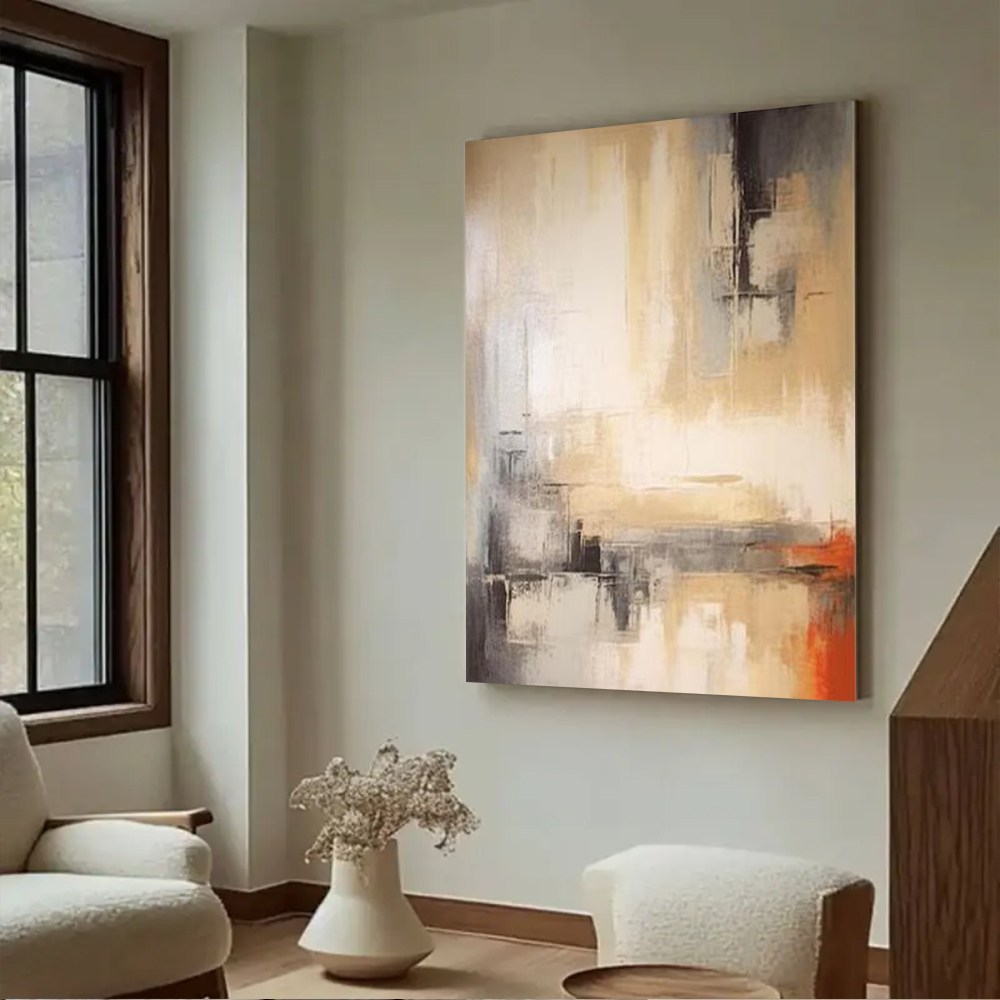 100% Handmade Abstract Oil Pai - Home Decor Free Images recension och pris