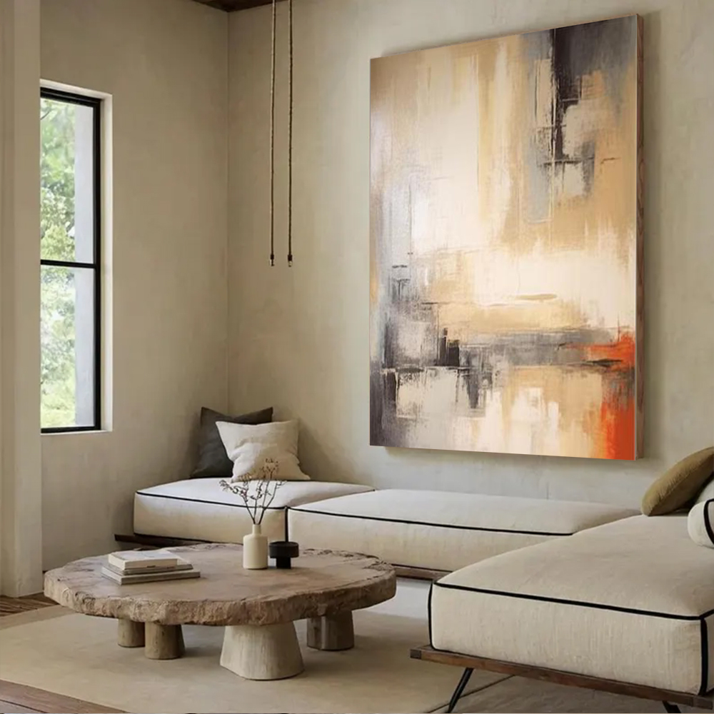 100% Handmade Abstract Oil Pai - Home Decor Free Images recension och pris