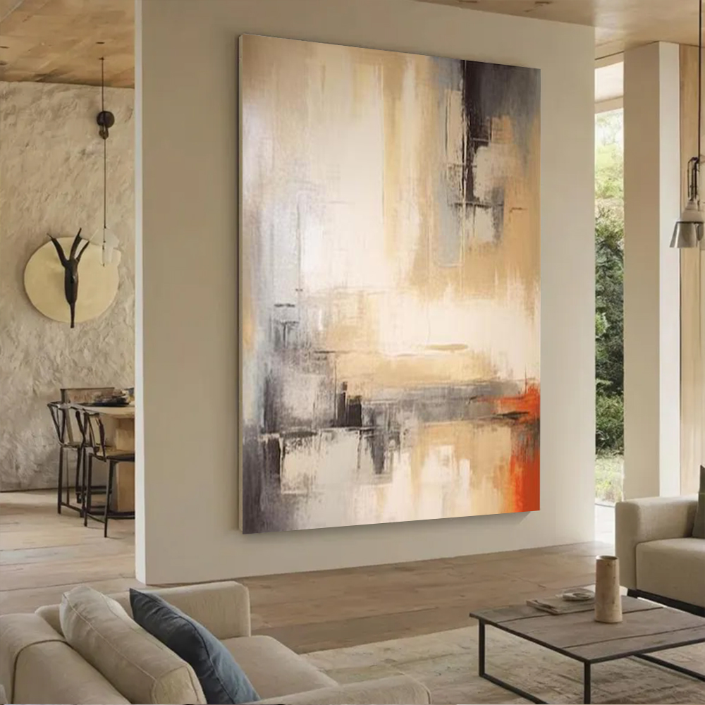 100% Handmade Abstract Oil Pai - Home Decor Free Images recension och pris