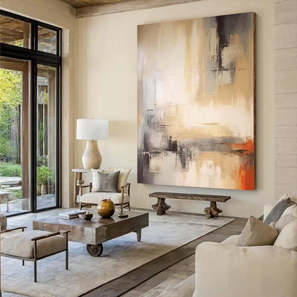 100% Handmade Abstract Oil Pai - Home Decor Free Images recension och pris