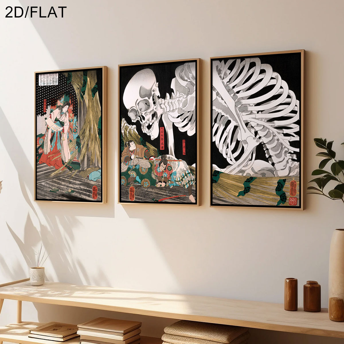 3pcs Retro Japanese Takiyasha  - Home Decor Quirky recension och pris