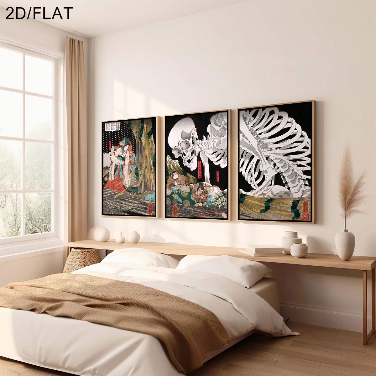 3pcs Retro Japanese Takiyasha  - Home Decor Quirky recension och pris