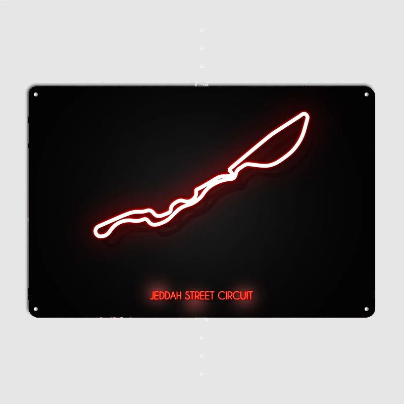 Jeddah Street Circuit Poster M - Home Decor Jeddah recension och pris