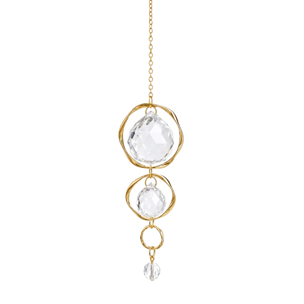 Rainbow Crystal Sun Catcher Pr - Boho Wind Chimes recension och pris