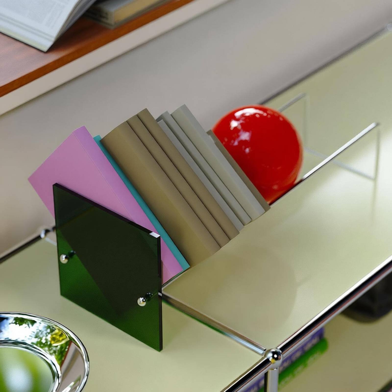 Acrylic Book Stopper Stainless - Aesthetic Bookend recension och pris
