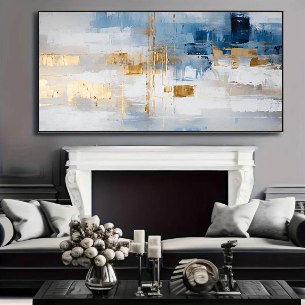 100% Handmade Abstract Oil Pai - Home Decor Free Images recension och pris