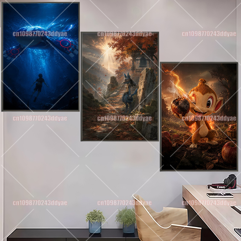 Anime Pokemon Character Origin - Home Decor Painting recension och pris