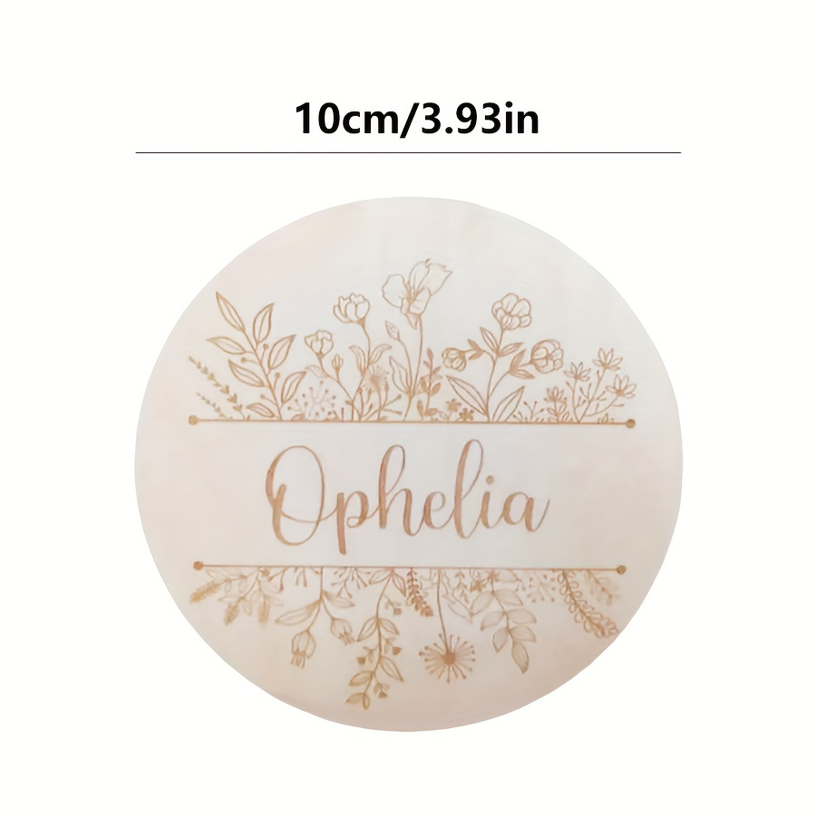 Personalized Floral Engraved N - Home Decor Rustic recension och pris