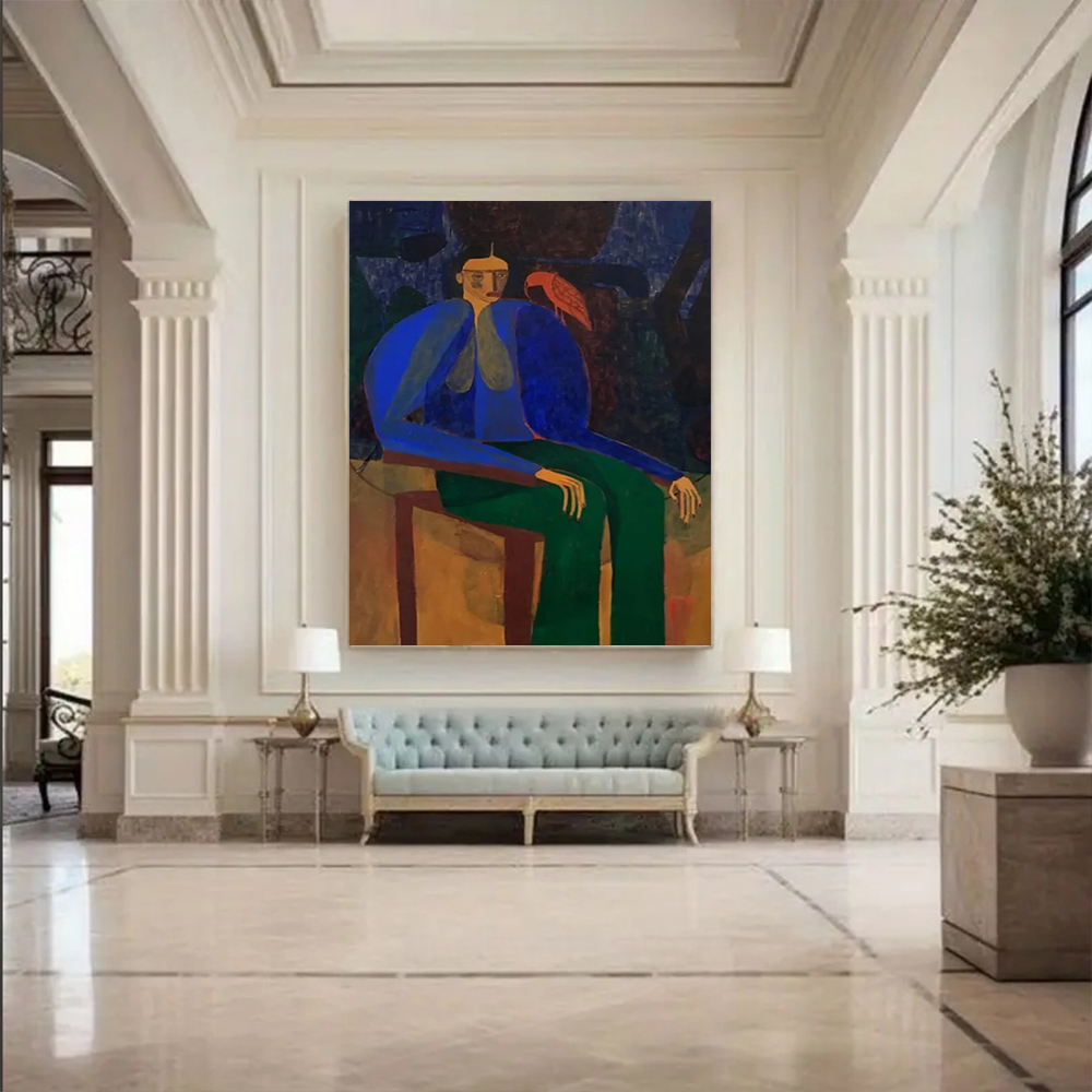 100% Handmade Abstract Oil Pai - Home Decor Free Images recension och pris