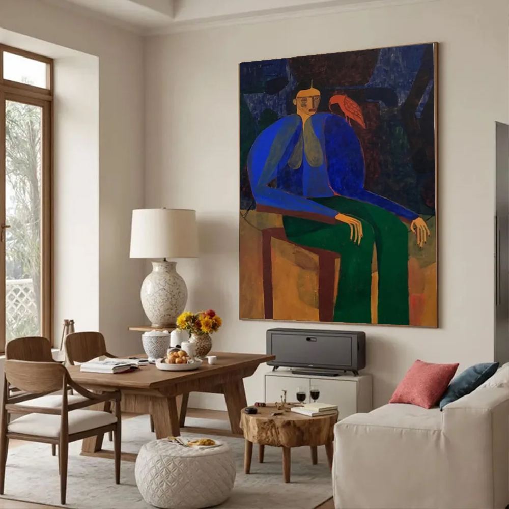 100% Handmade Abstract Oil Pai - Home Decor Free Images recension och pris