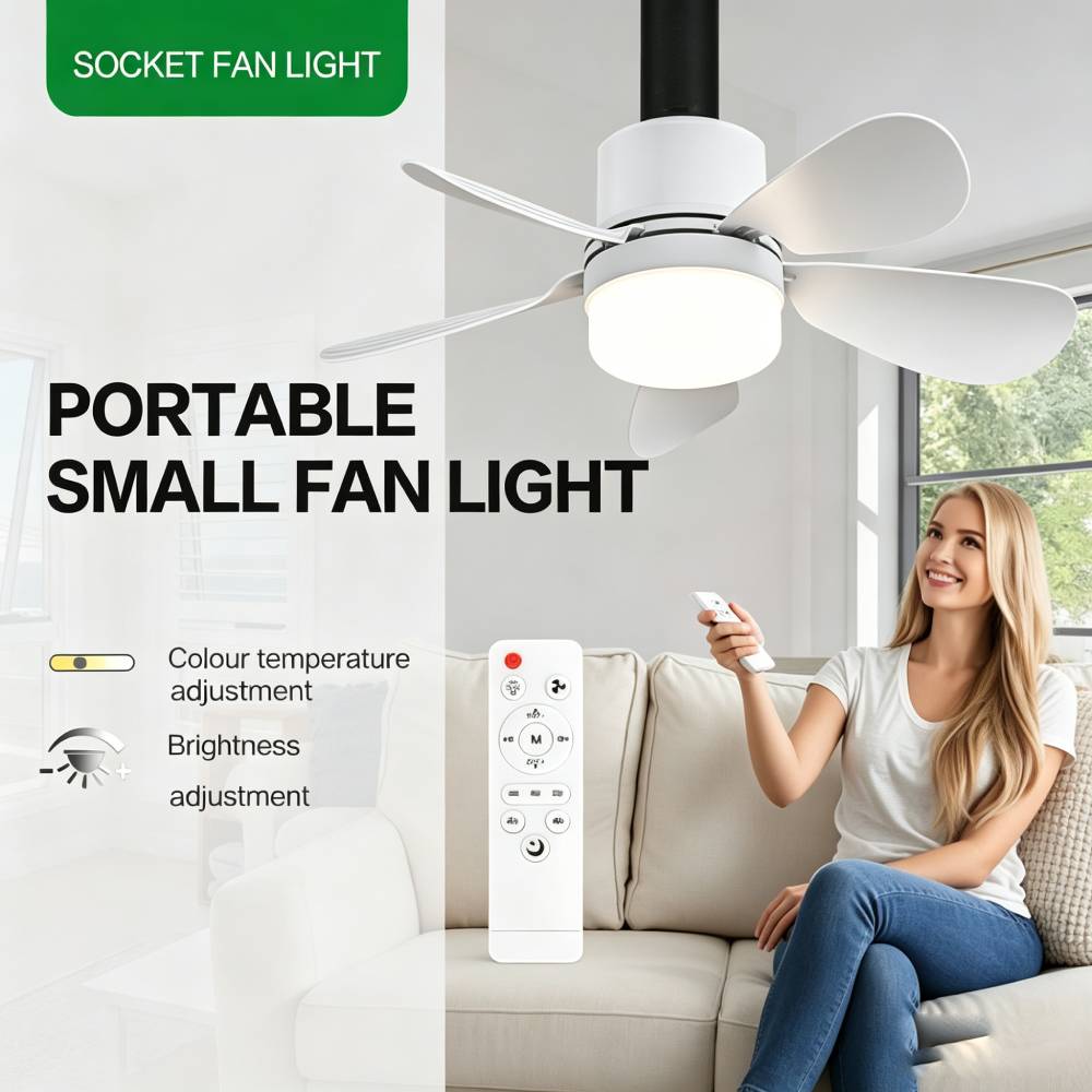 Socket Fan Light with Remote,  - Home Decor Light recension och pris