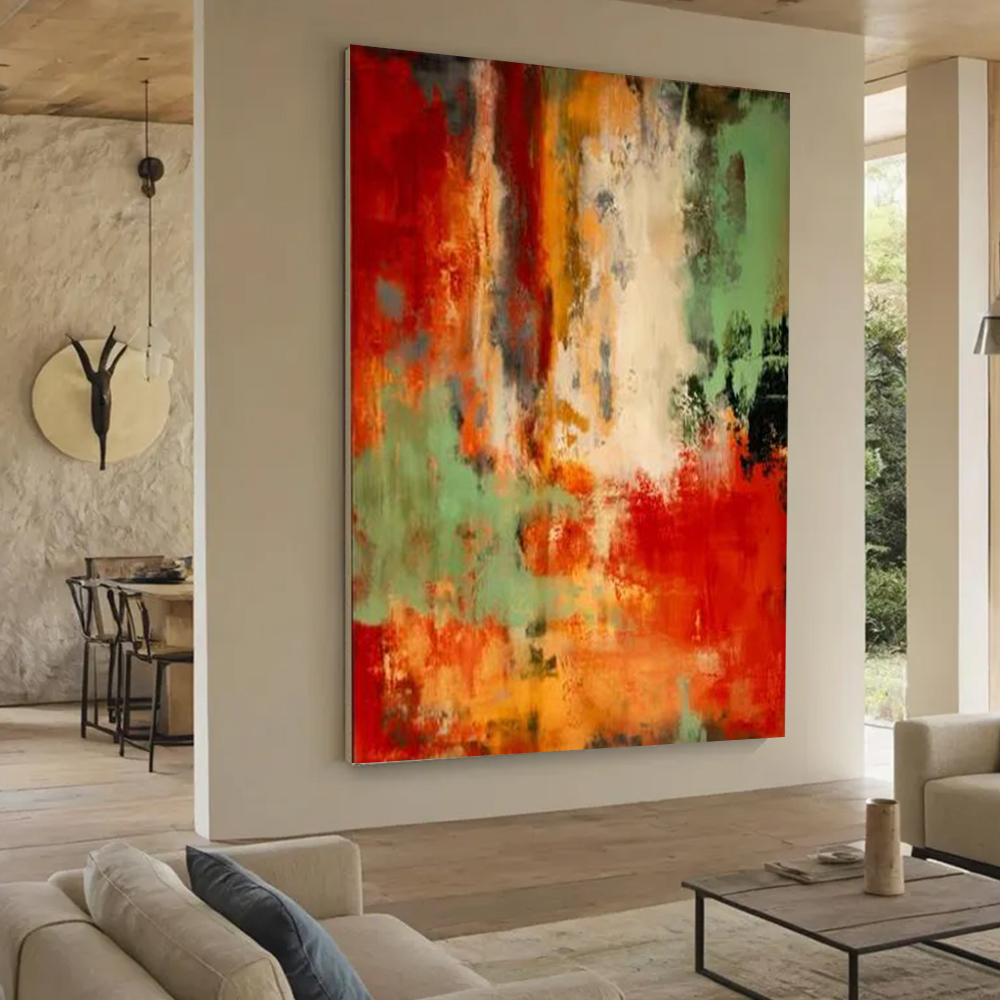 100% Handmade Abstract Oil Pai - Home Decor Free Images recension och pris