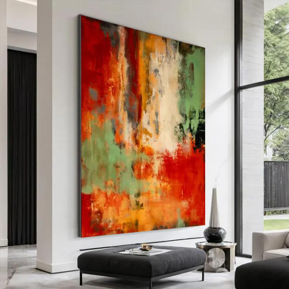 100% Handmade Abstract Oil Pai - Home Decor Free Images recension och pris
