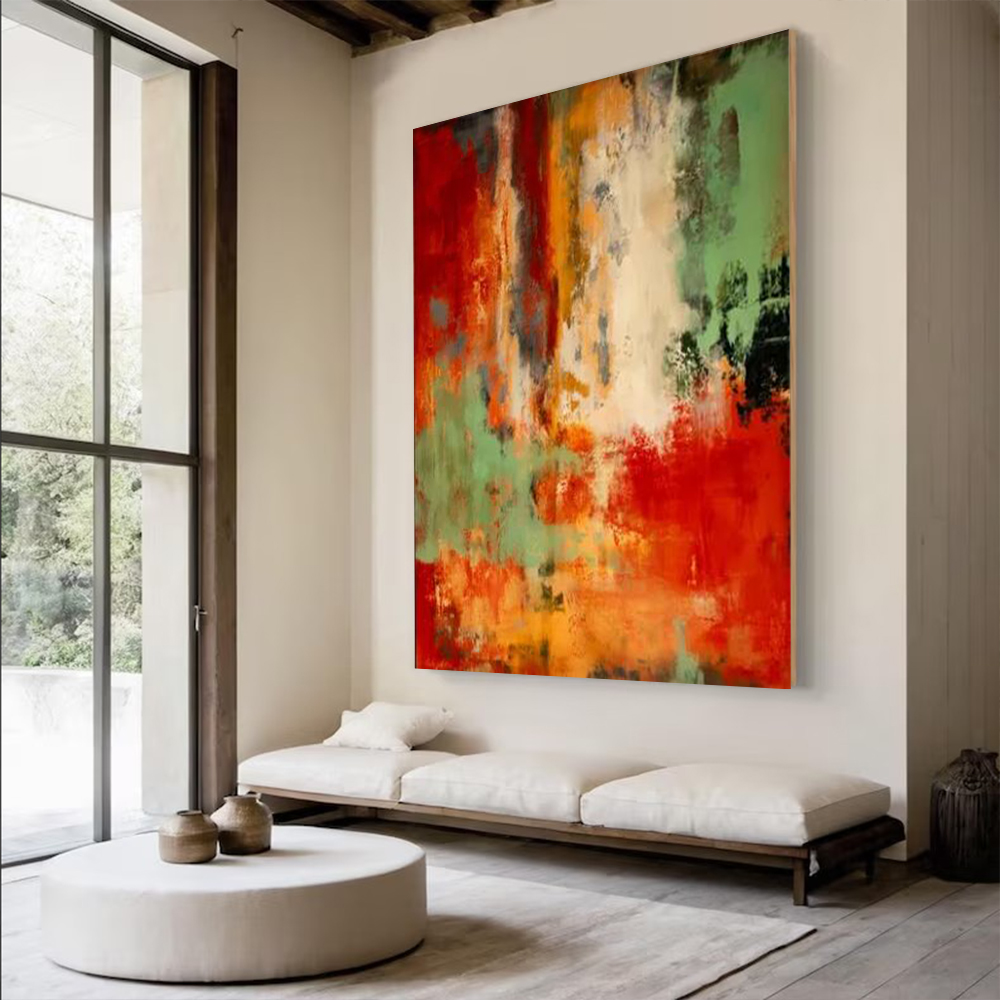 100% Handmade Abstract Oil Pai - Home Decor Free Images recension och pris