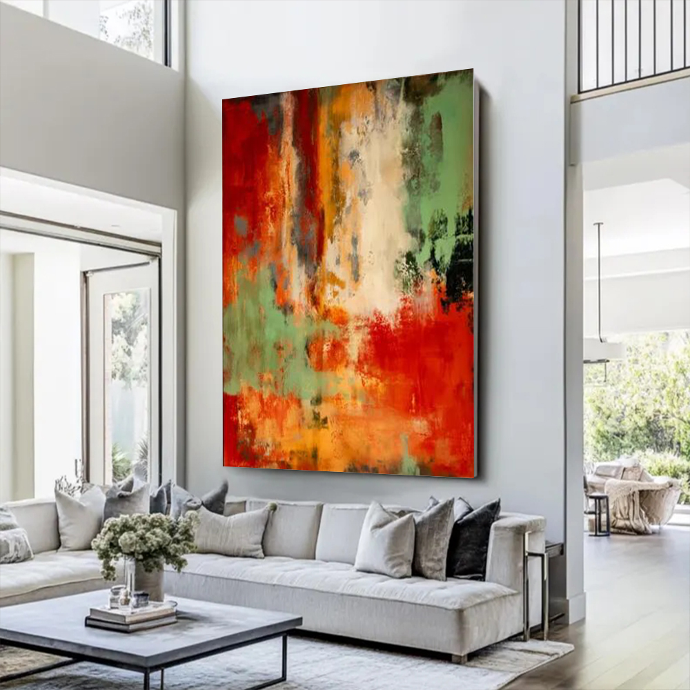 100% Handmade Abstract Oil Pai - Home Decor Free Images recension och pris