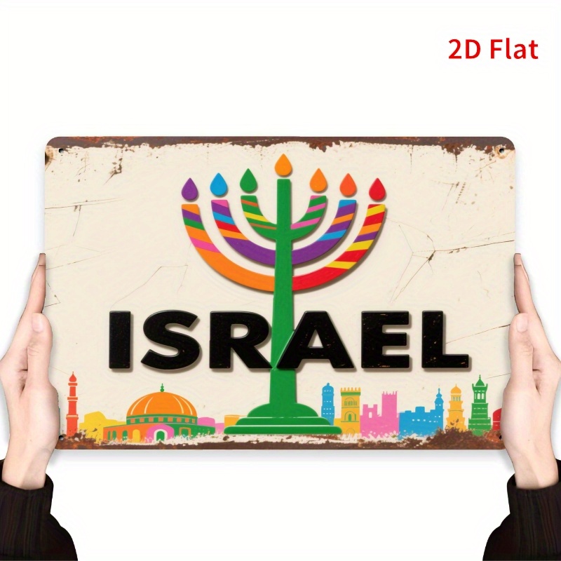 CIFBUY Vintage Aluminum Wall A - Home Decor Rustic recension och pris