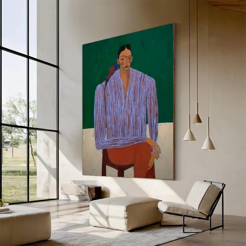 100% Handmade Abstract Oil Pai - Home Decor Free Images recension och pris