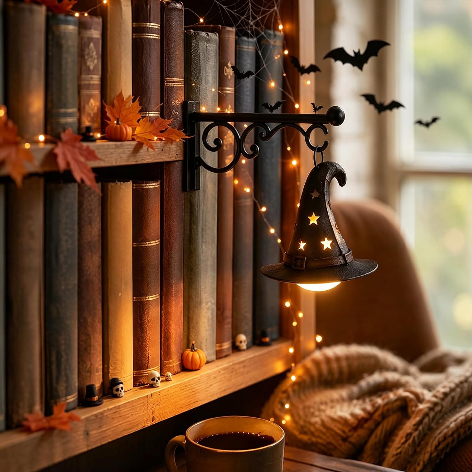 Bookshelf Lamp Library Lantern - Home Decor Light recension och pris