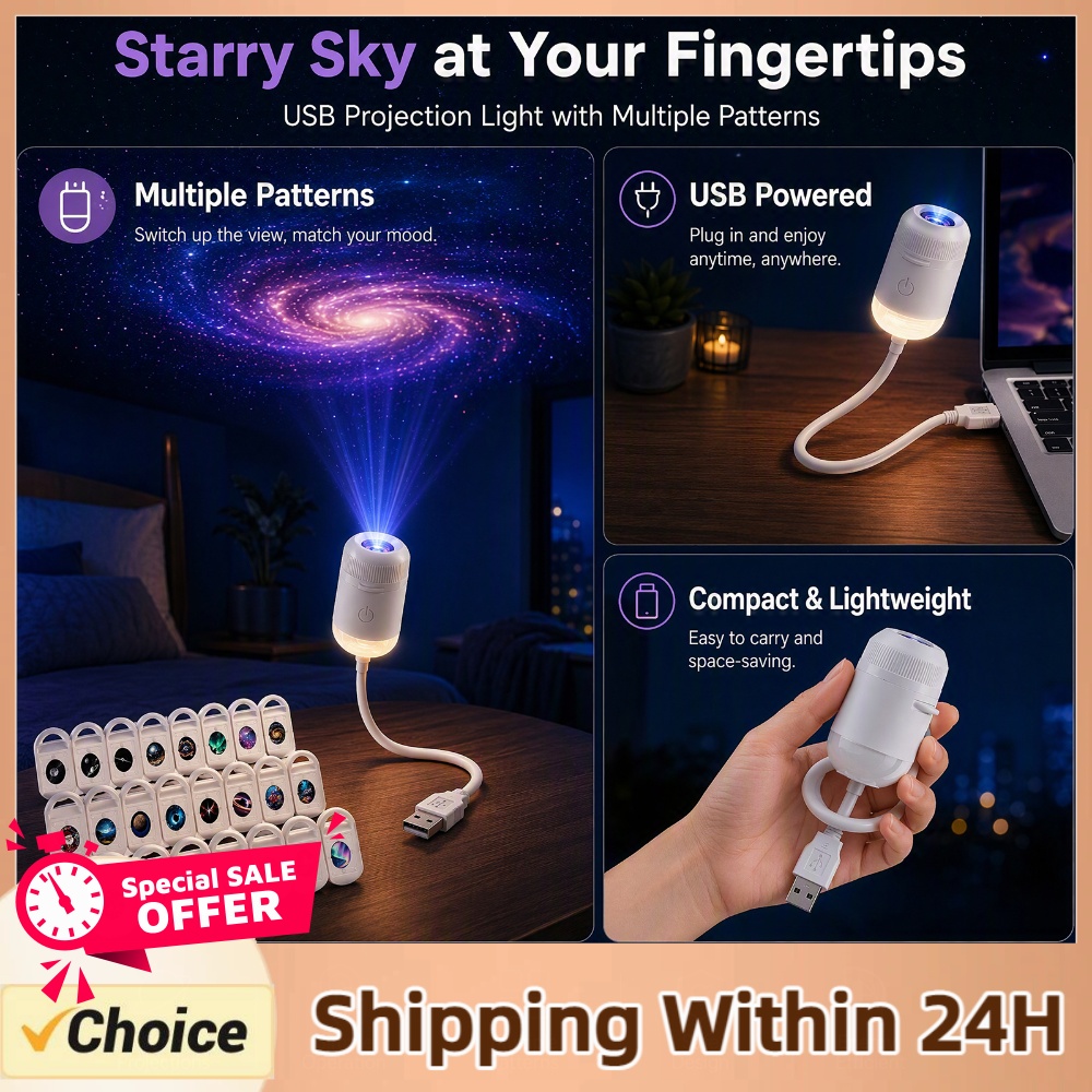 USB Starry Sky Projector Lamp  - Home Decor Light recension och pris
