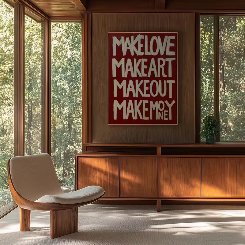 Modern,Retro Self Made Love Ki - Home Decor Nz recension och pris