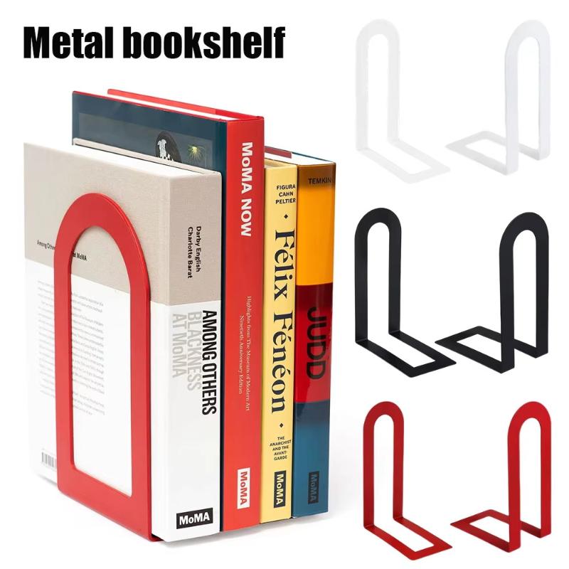 1 Pair L-shaped Iron Bookends  - Aesthetic Bookend recension och pris