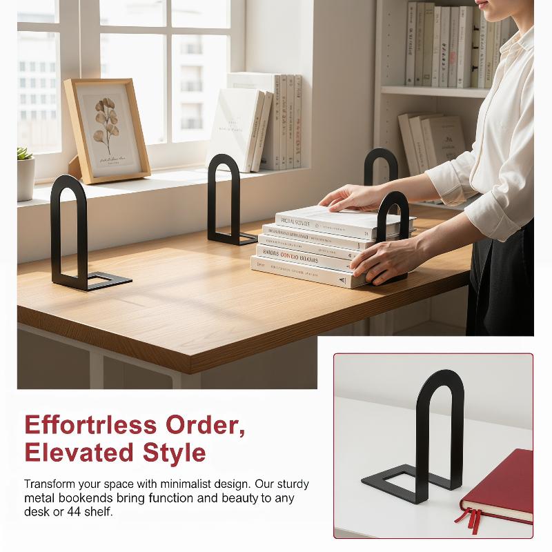 1 Pair L-shaped Iron Bookends  - Aesthetic Bookend recension och pris