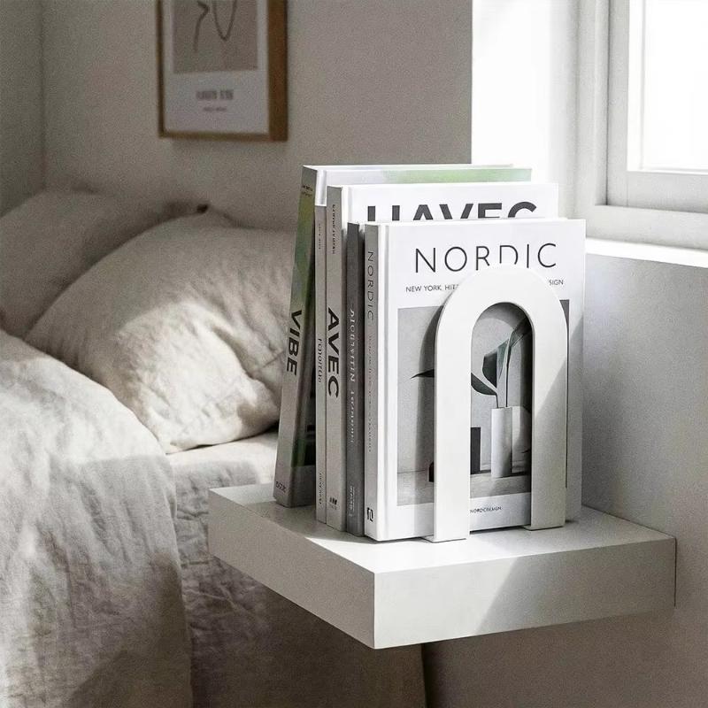1 Pair L-shaped Iron Bookends  - Aesthetic Bookend recension och pris