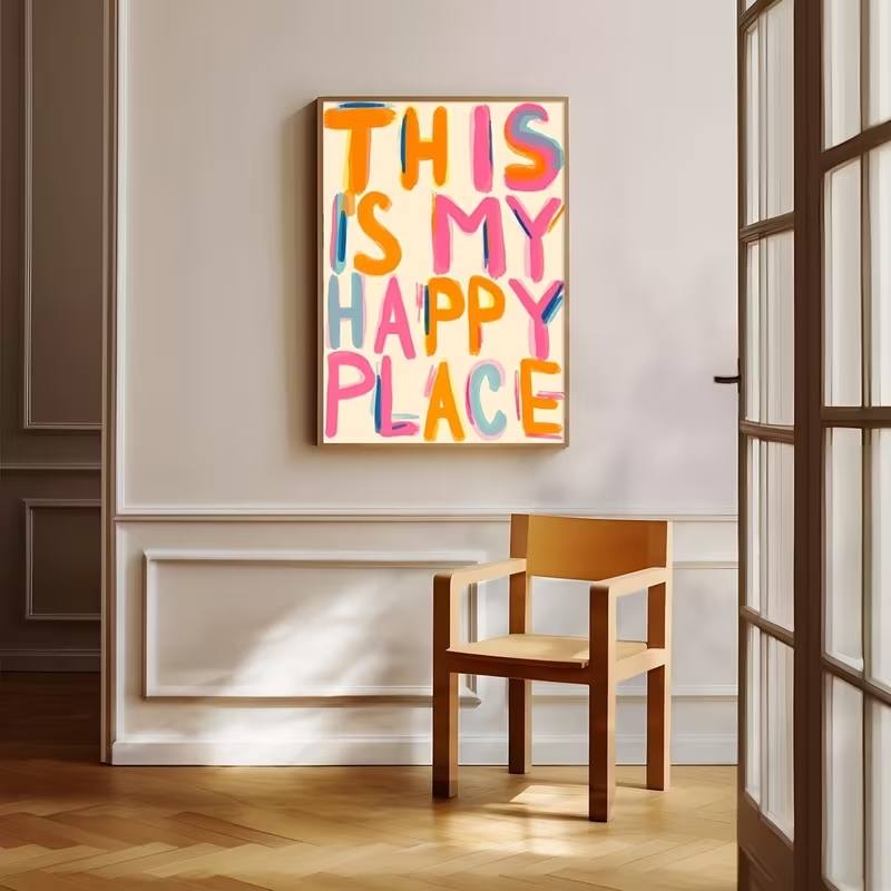 Modern This Is My Happy Place  - Home Decor Nz recension och pris