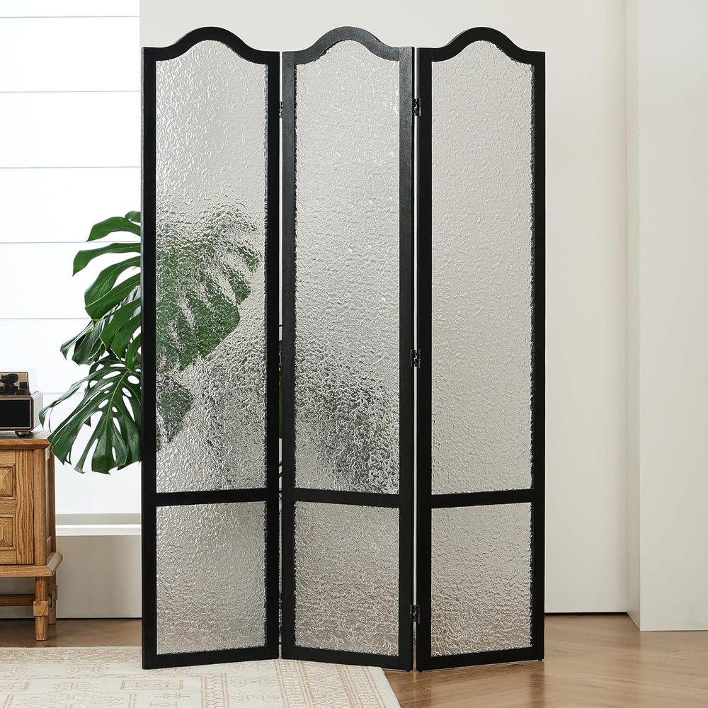 Black 3-Panel Acrylic Room Div - Room Divider Screen recension och pris