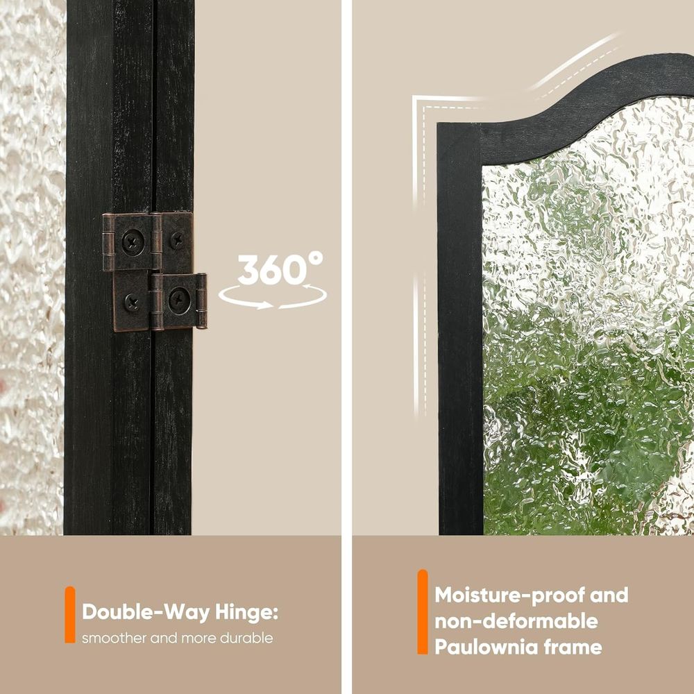 Black 3-Panel Acrylic Room Div - Room Divider Screen recension och pris