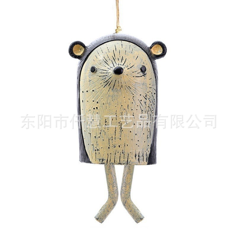 Resin Bear Wind Chime Boho Han - Boho Wind Chimes recension och pris