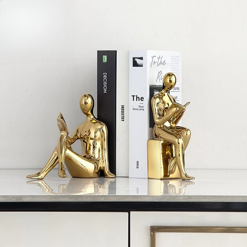 Reader Character Ceramic Statu - Aesthetic Bookend recension och pris