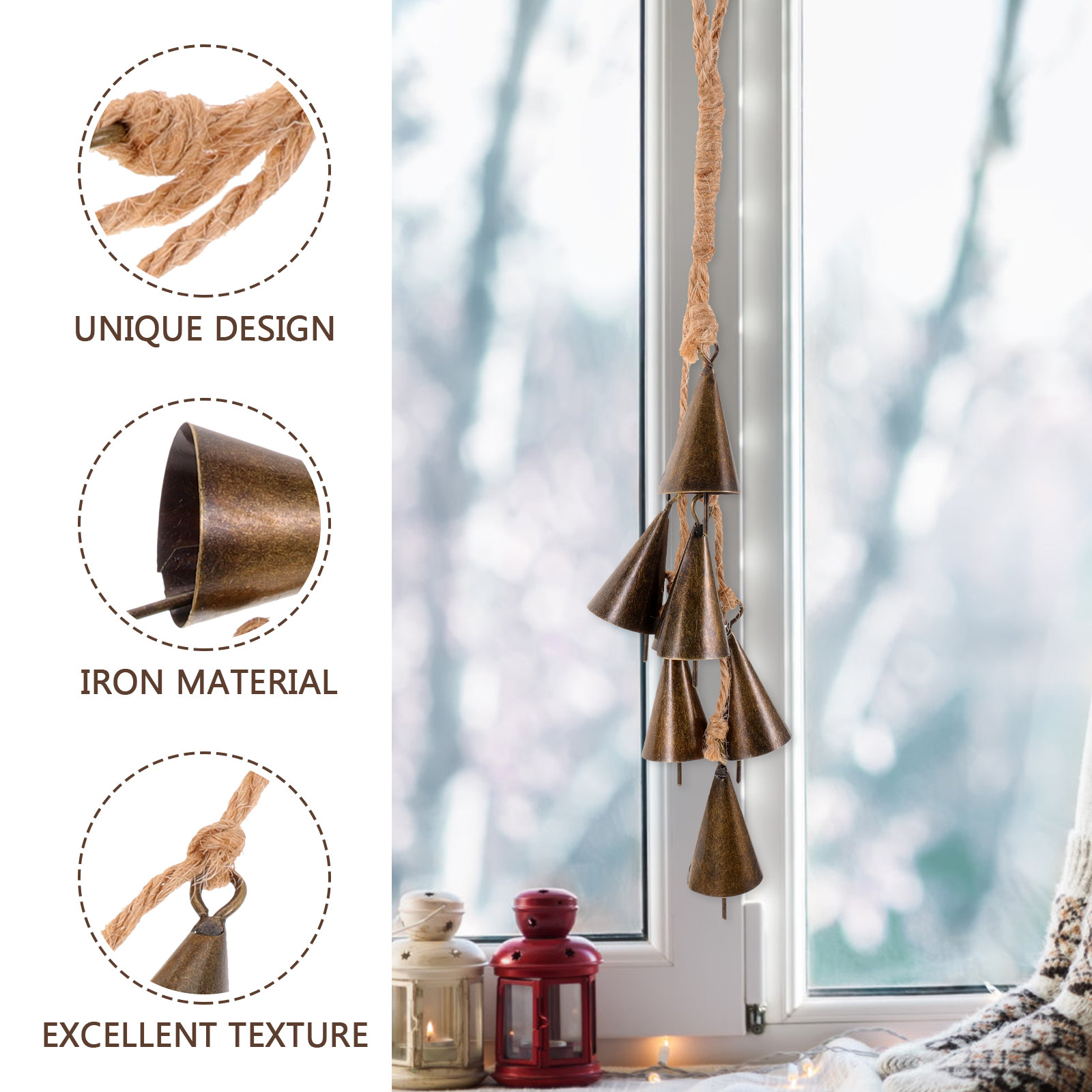 Decorative Witch Bell Wind Chi - Boho Wind Chimes recension och pris