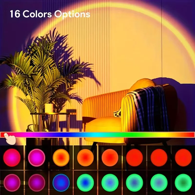 1pc Vibrant Sunset Projection  - Home Decor Ikea recension och pris