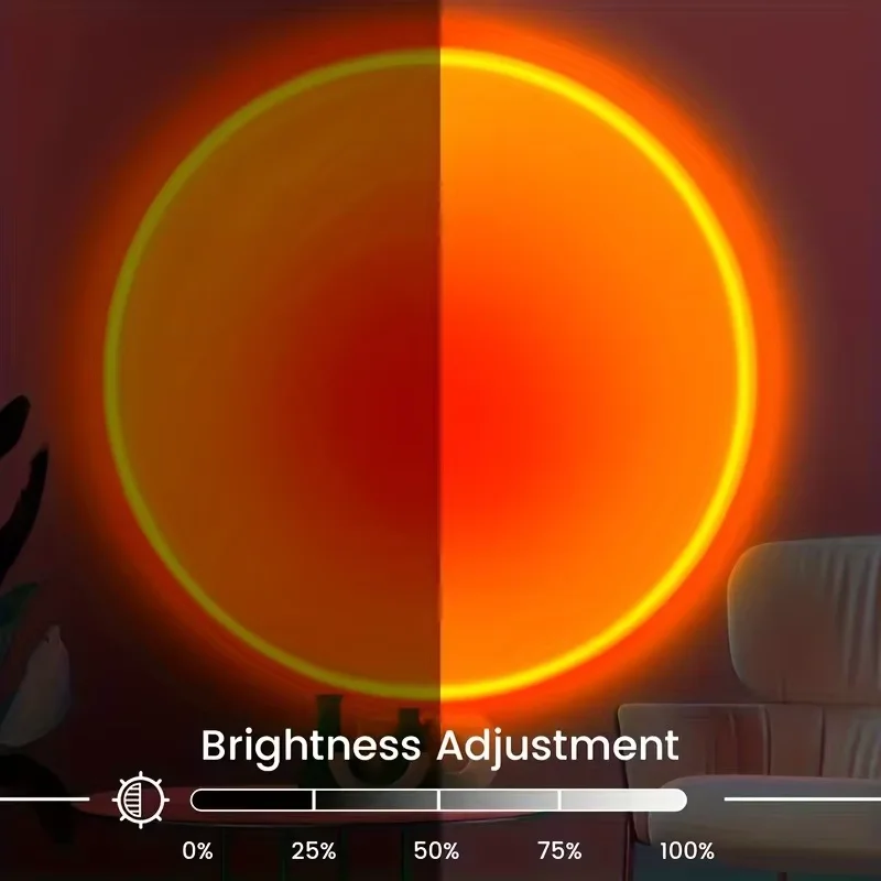1pc Vibrant Sunset Projection  - Home Decor Ikea recension och pris