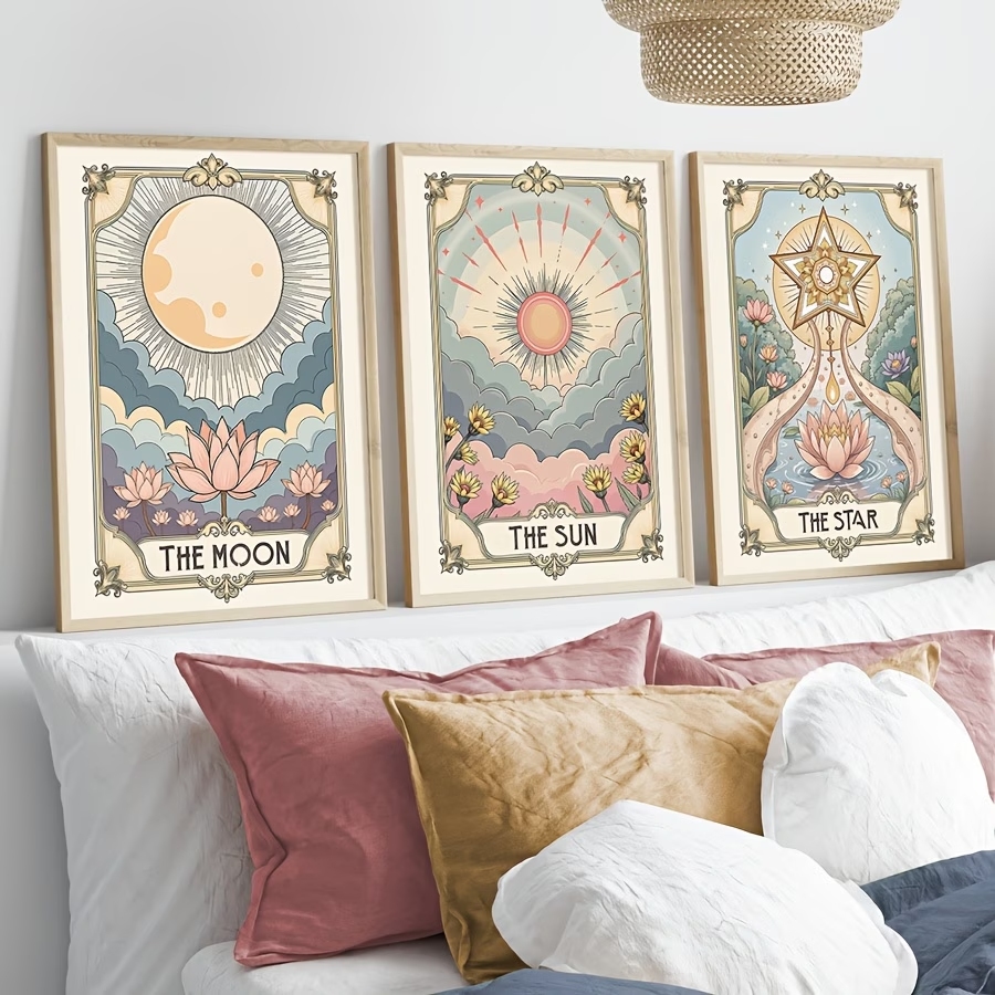 Modern Boho Tarot Sun And Moon - Home Decor Nz recension och pris