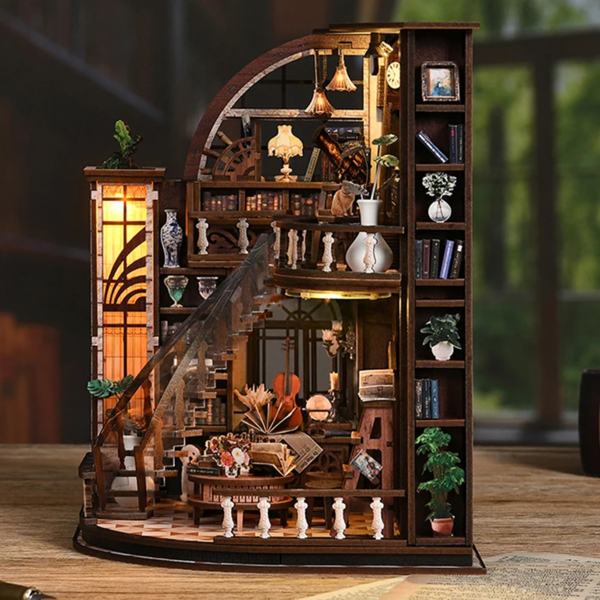Miniature Book Nook Kit DIY Wo - Aesthetic Bookend recension och pris