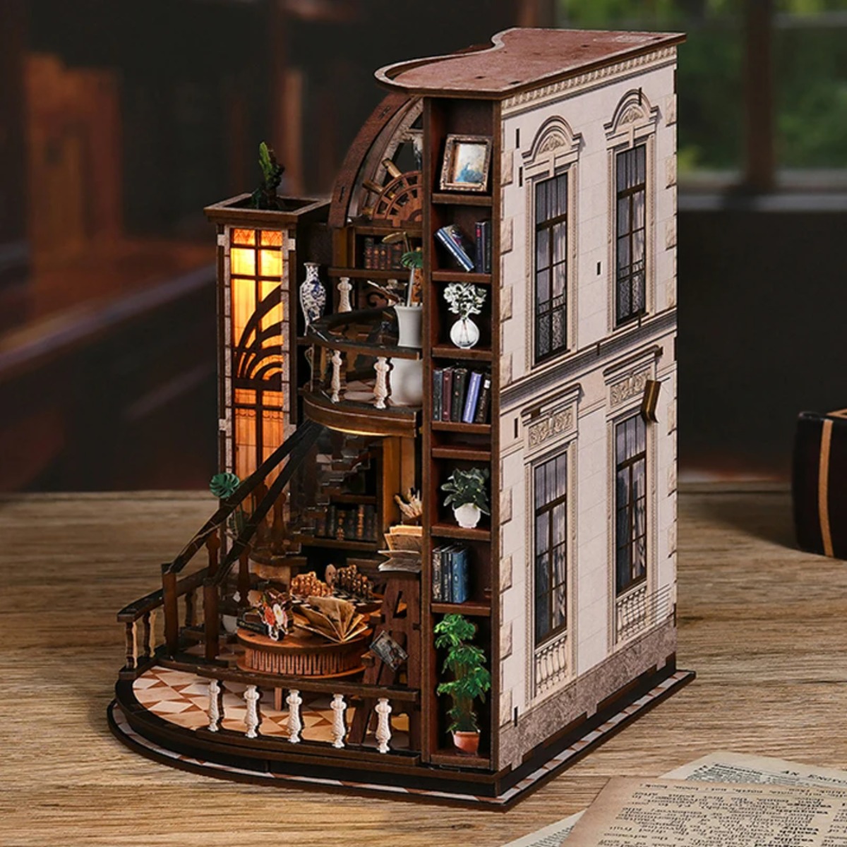 Miniature Book Nook Kit DIY Wo - Aesthetic Bookend recension och pris