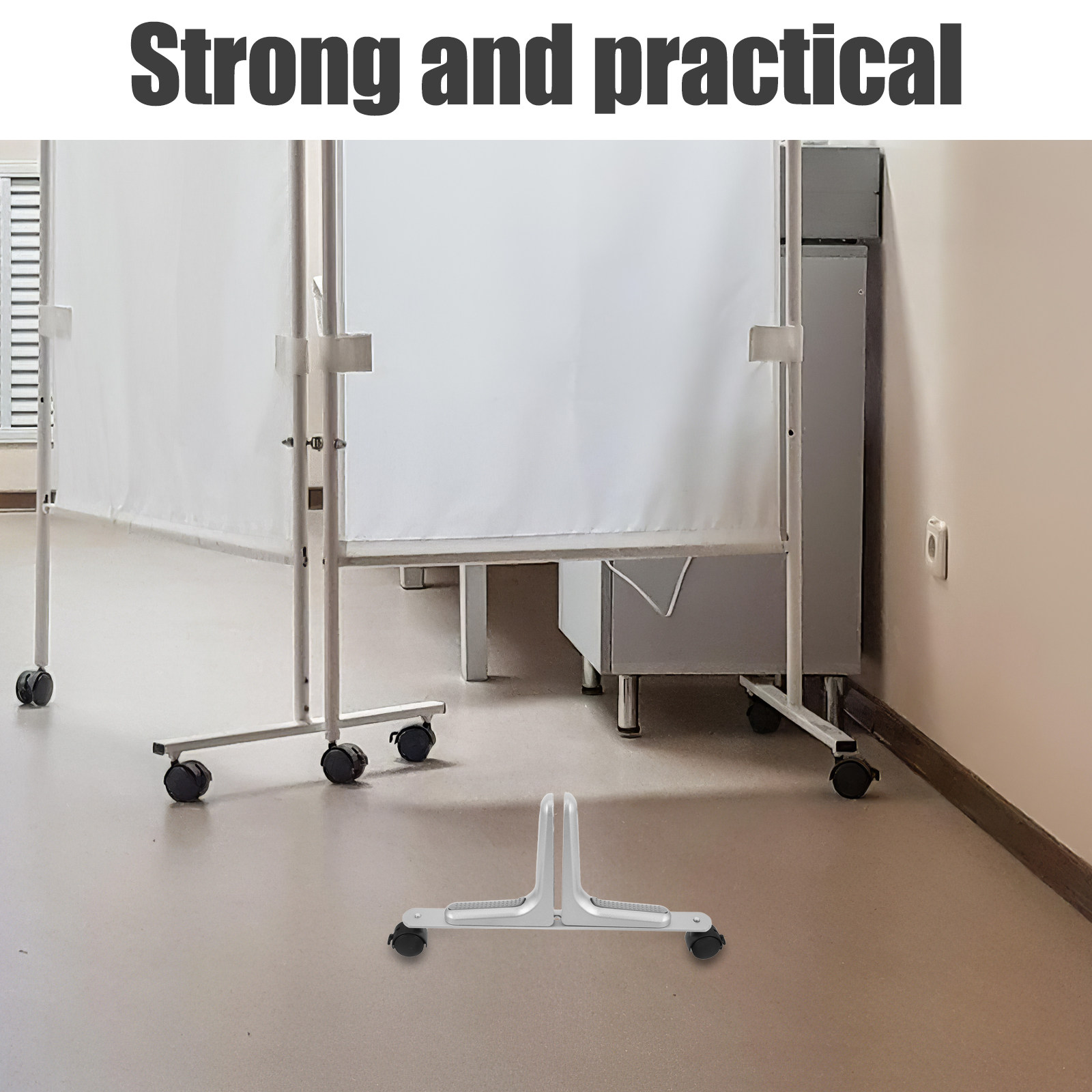 Silver Movable Wheels Stand Fo - Room Divider Screen recension och pris